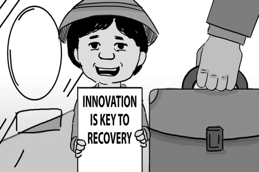 Caricature: Innovation is key to recovery