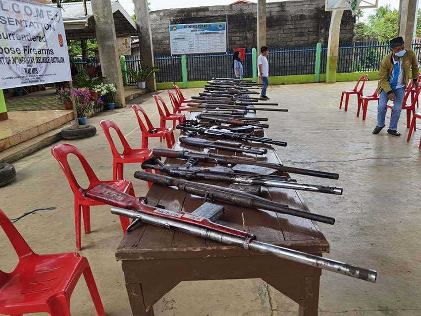 Lanao Del Sur Town Officials Surrendered Loose Firearms To The Military ...