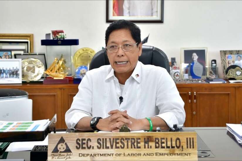 Labor Secretary Silvestre Bello III