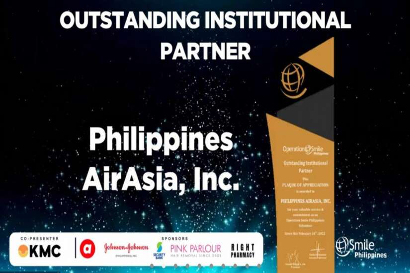 AirAsia Operation Smile institutional partner