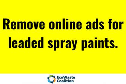 Ads with leaded spray paints