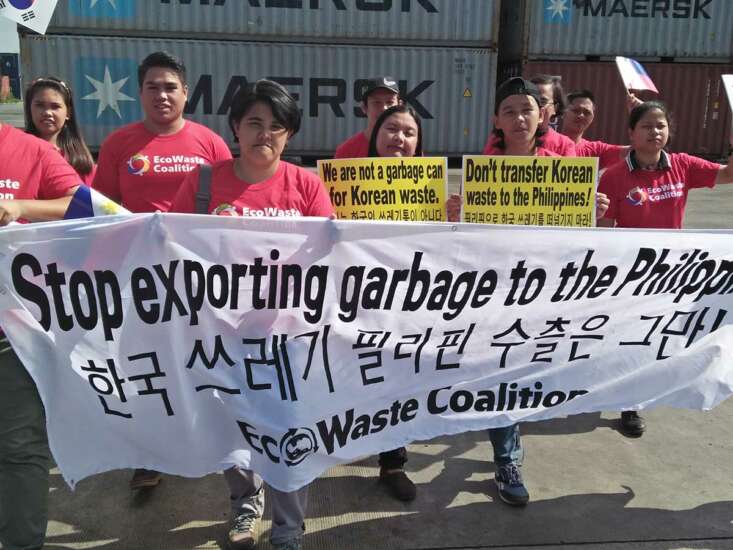 Stand against foreign waste dumping in the Philippines