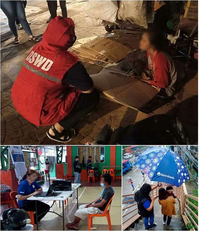DSWD Oplan Pag-Abot Team on street dwellers