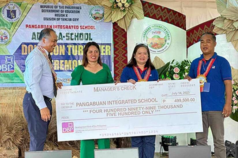 Donation Turnover Ceremony in Pangabuan Integrated School