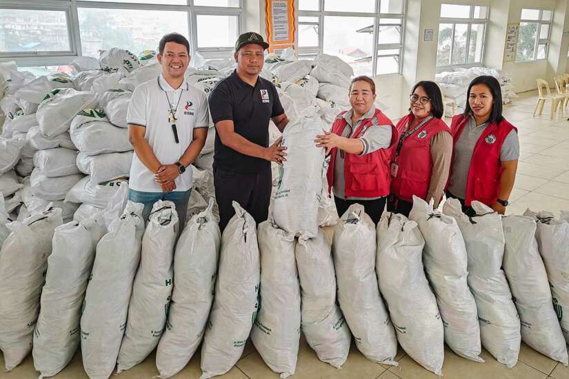 Relief packs for the residents of Baguio City