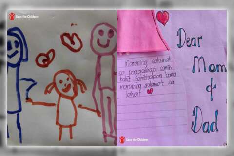 Children write letters